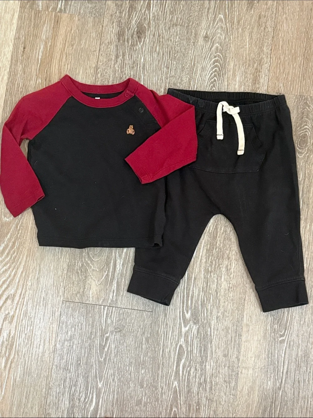 babyGap Baby Boy Winter Buffalo Plaid Moose Bear Pants Outfits Bundle Lot 6-12M